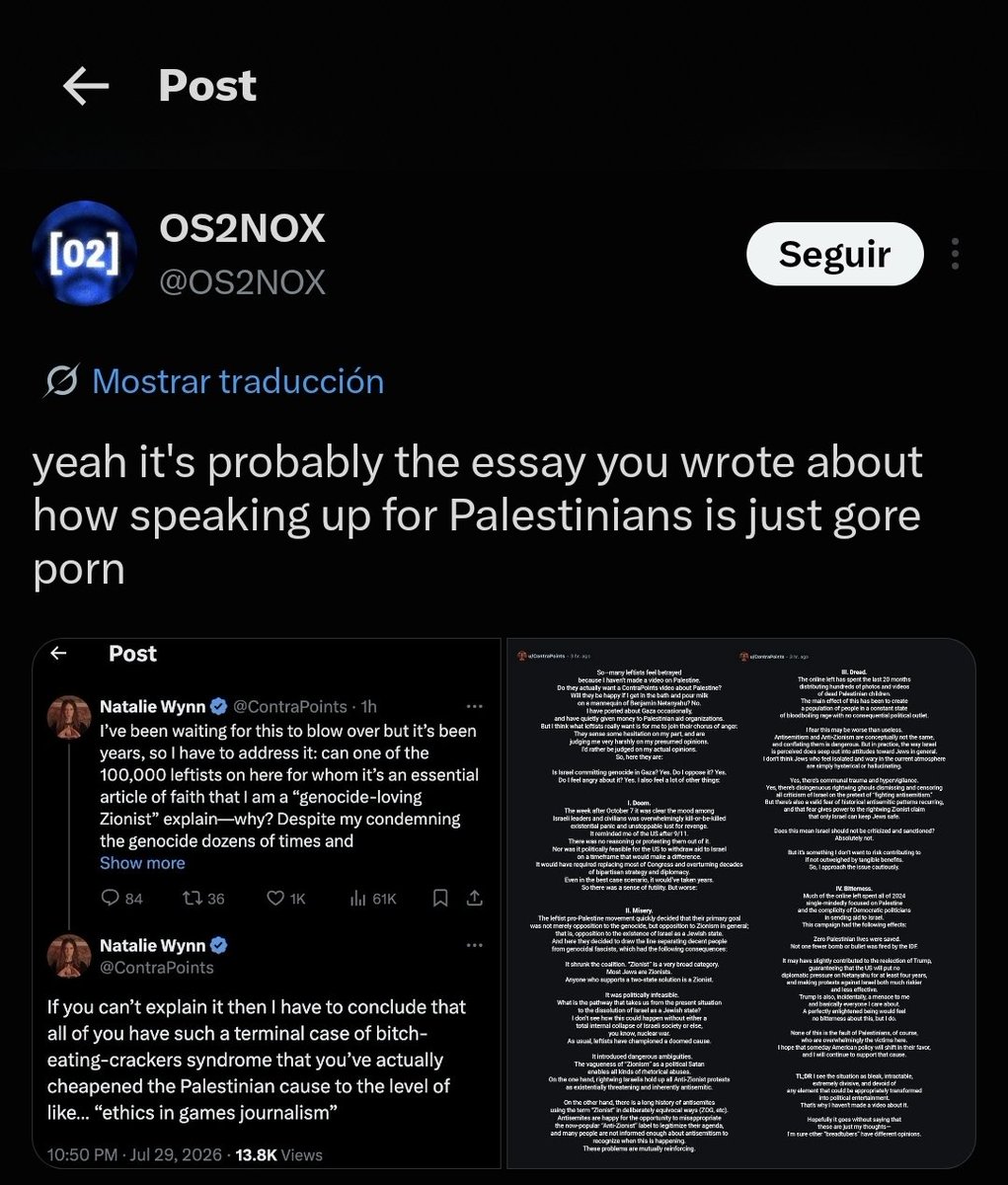 lavleak's tweet photo. @OS2NOX @5o2_BadGateway The bad faith interpretation of her words may be the reason bud https://t.co/FGmdQfLSm1
