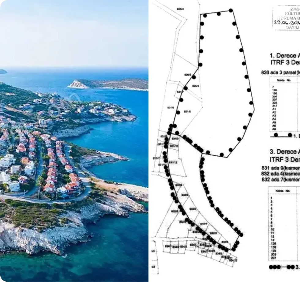 izmirgibiyiz's tweet photo. Karaburun’da Roma-Bizans dönemine ait kalıntıların bulunduğu alanın bir bölümü 1., bir bölümü ise 3. derece arkeolojik sit alanı ilan edildi. https://t.co/XPTrXzVjru