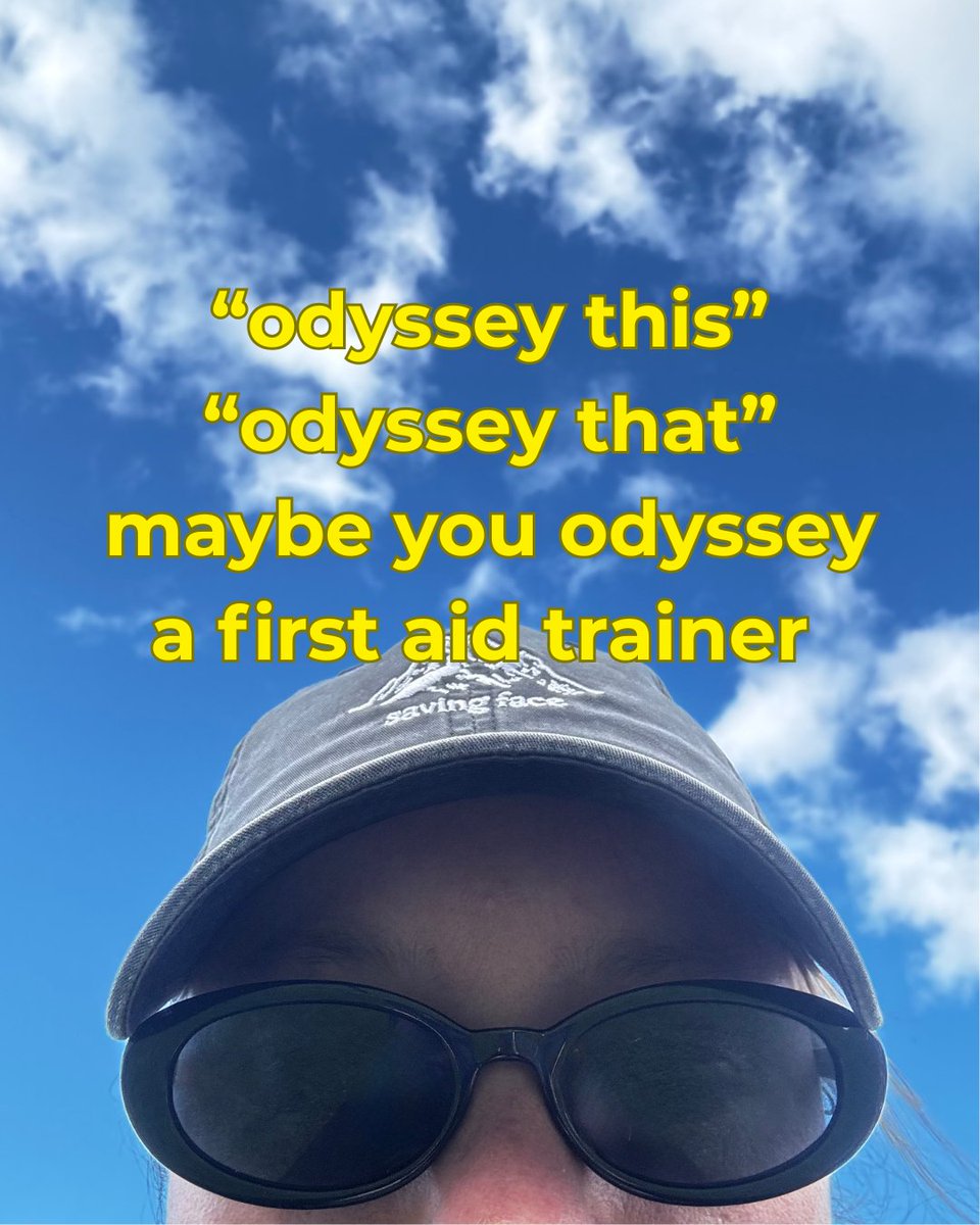 RISETrainingCPR's tweet photo. wearing my Saving Face hat and telling you to get CPR trained. multitasking https://t.co/w7b5ww94iJ