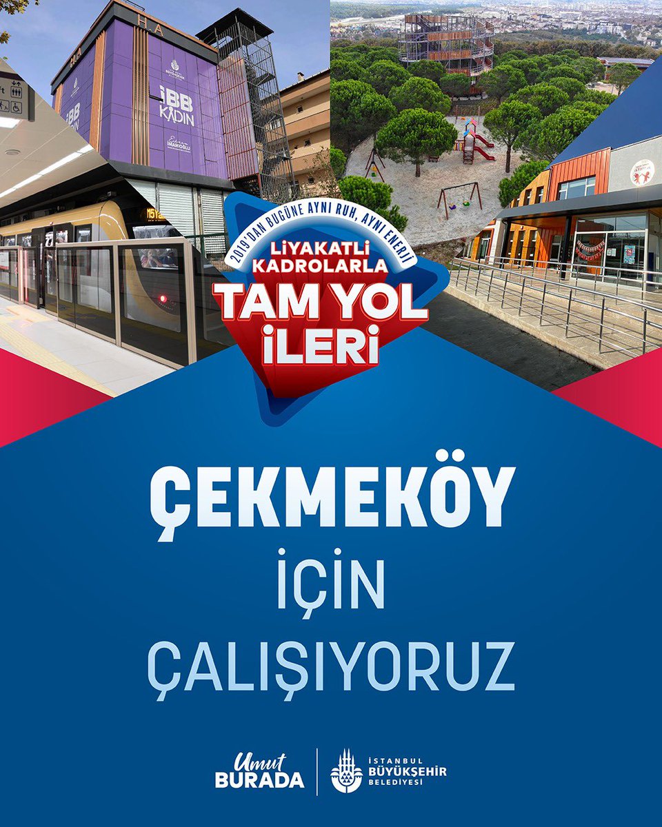 nuriaslan_tr's tweet photo. 39 ilçeyi bir bildik, eşit hizmet ettik.

İstanbul Büyükşehir Belediyesi Çekmeköy için çalışıyor. https://t.co/7F31U7JoOX