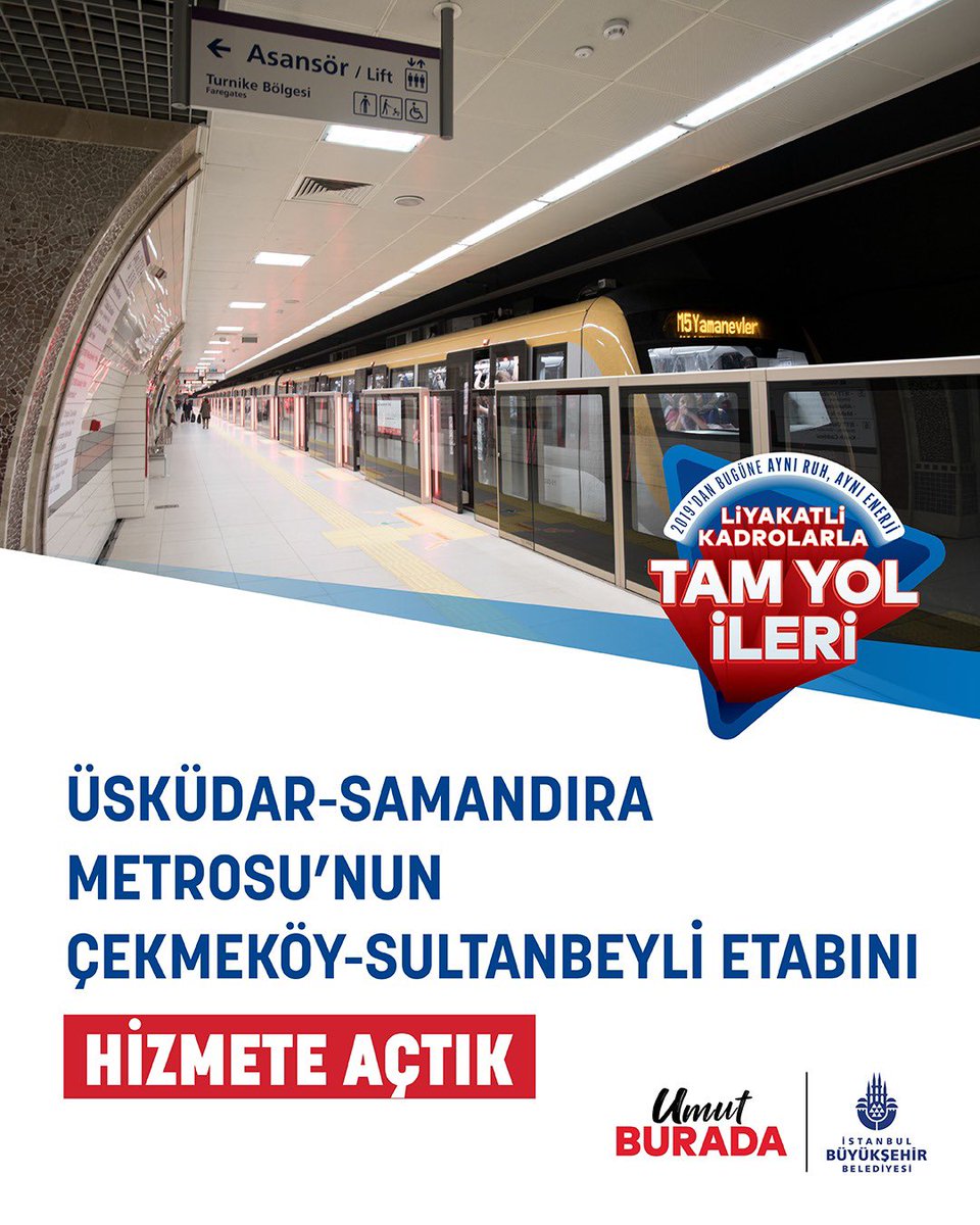 nuriaslan_tr's tweet photo. 39 ilçeyi bir bildik, eşit hizmet ettik.

İstanbul Büyükşehir Belediyesi Çekmeköy için çalışıyor. https://t.co/7F31U7JoOX