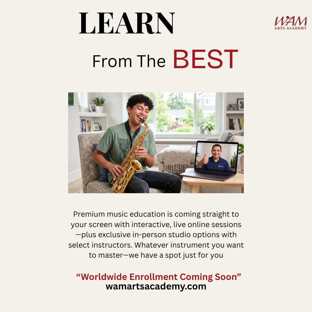 wamartsacademy's tweet photo. #WAMArtsAcademy #PremiumMusicEducation #OnlineMusicSchool #LearnMusicLive https://t.co/g5VxrsSTnm