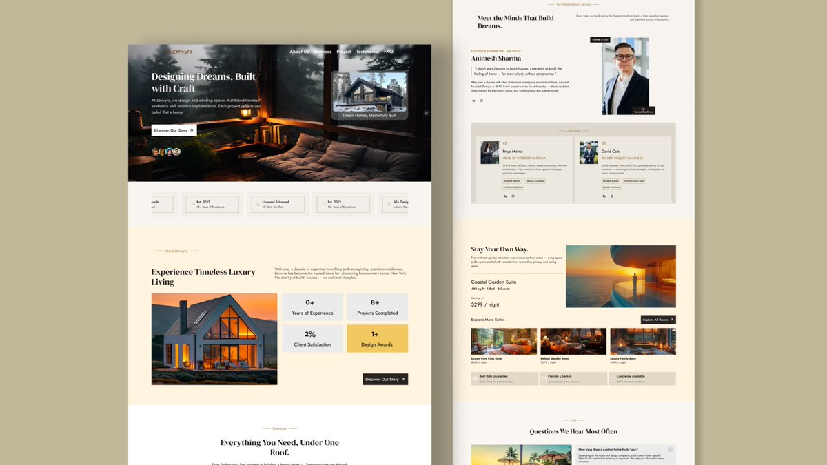 heyanimesh's tweet photo. Just made my luxury real estate Framer template 
completely FREE 🏡

Zenvyra House — 4 pages, 15+ components, 
cinematic animations, full design system.

Months of work → $0 for you.

Grab it before I change my mind 👇

#Framer #FreebieAlert #WebDesign #UIDesign https://t.co/511CHOsWvu