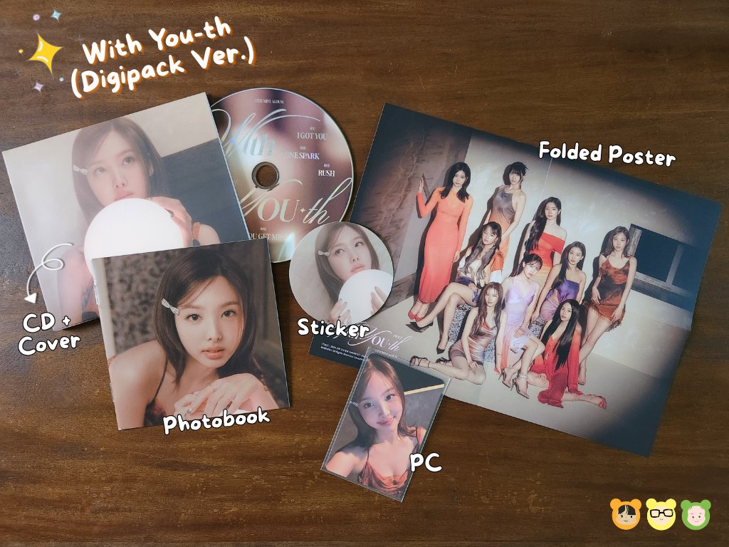 bringsucart's tweet photo. 📣 SALE

Still available! Get these unsealed TWICE With You-th digipack albums at lower prices! See photos for inclusions.

Buy via Shopee only

🛒 Check out here: https://t.co/fTQqJ7tvl7

🏷 wts lfb ph jihyo nayeon jeongyeon chaeyoung set https://t.co/EQhblT6bCX