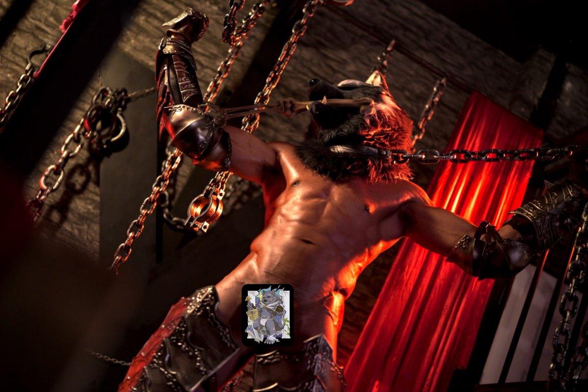 Constrictorz's tweet photo. Chained but never surrendering. New photoset is coming soon!
#furry #muscle https://t.co/JTik7hzMes