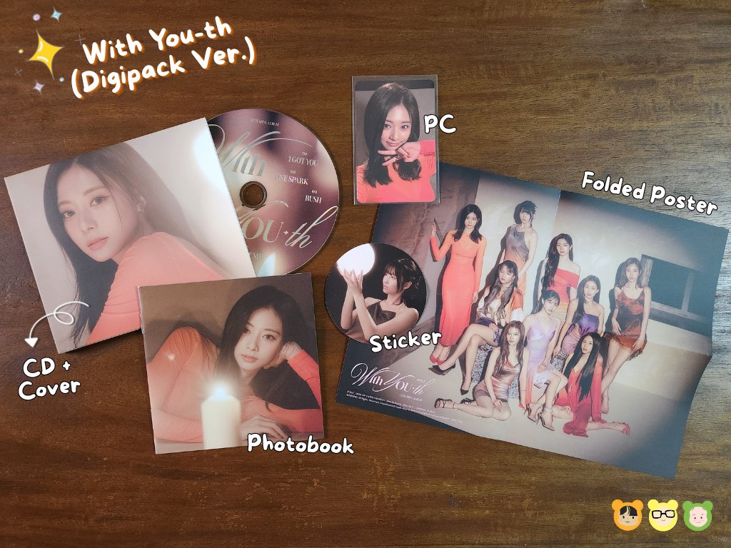 bringsucart's tweet photo. 📣 SALE

Still available! Get these unsealed TWICE With You-th digipack albums at lower prices! See photos for inclusions.

Buy via Shopee only

🛒 Check out here: https://t.co/fTQqJ7tvl7

🏷 wts lfb ph momo mina dahyun tzuyu https://t.co/TAB3D0WioK