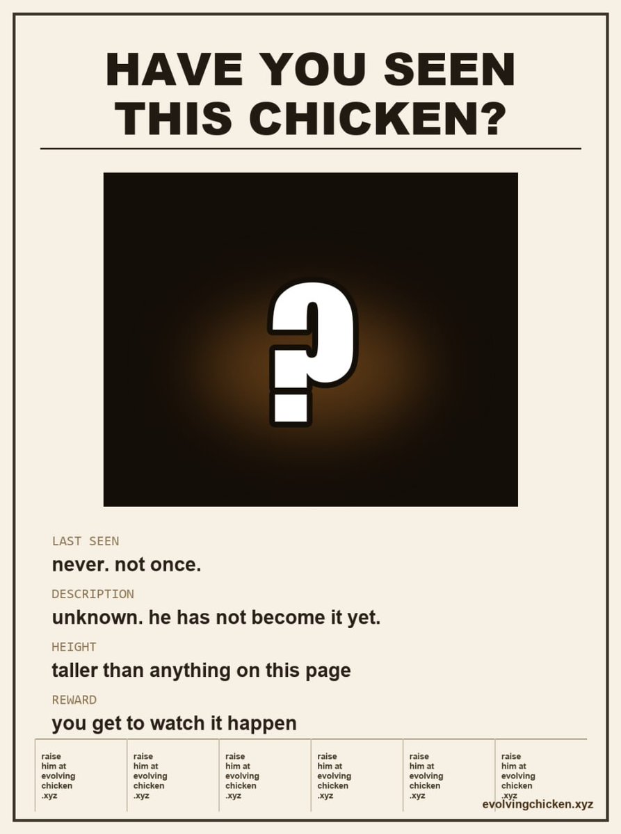 evolvingchicken's tweet photo. Imagine what it could become... https://t.co/JK0wya2a9W