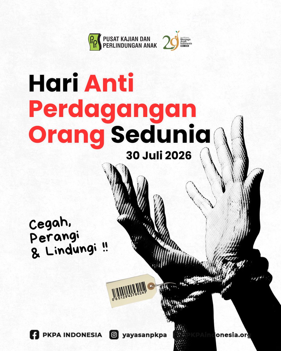 yayasan_pkpa's tweet photo. Jangan biarkan manusia menjadi komoditas. ๐ก๏ธ๐ซ
Cegah dengan kewaspadaan. Perangi dengan keberanian. Lindungi dengan kepedulian.โ๐ซ
#PKPA #HariAntiPerdaganganOrang #HariAntiTPPO #StopTPPO https://t.co/Axe4kbNq5N