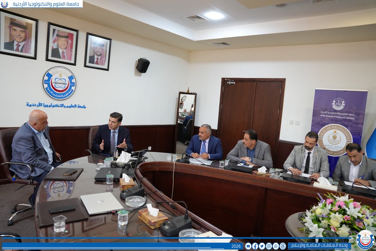 JUSTEDUJO's tweet photo. جامعة العلوم والتكنولوجيا وبلدية إربد الكبرى تبحثان تعزيز الشراكة في مجالات التنمية والخدمات البلدية
https://t.co/1OmOPJ7enp
#جامعة_العلوم_والتكنولوجيا_الاردنية
#jordan_university_of_science_and_technology https://t.co/2Tp1AXHkfv