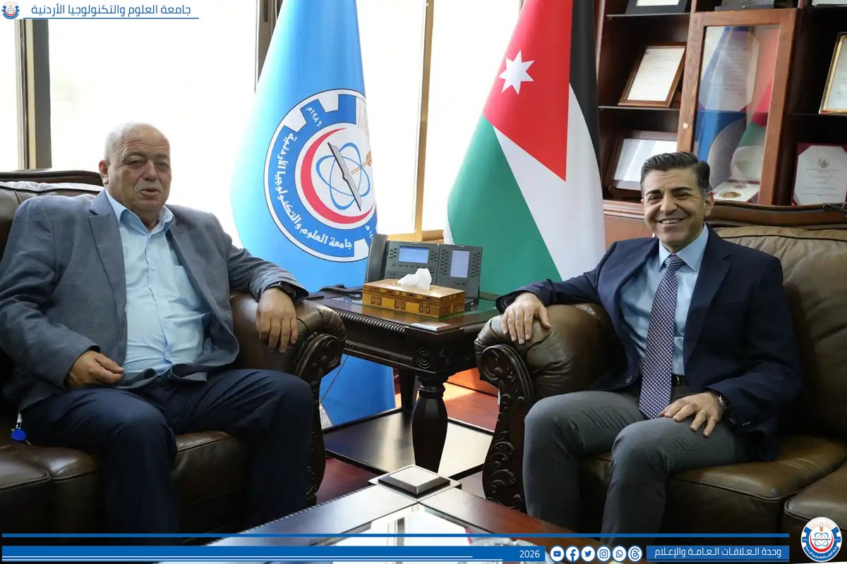 JUSTEDUJO's tweet photo. جامعة العلوم والتكنولوجيا وبلدية إربد الكبرى تبحثان تعزيز الشراكة في مجالات التنمية والخدمات البلدية
https://t.co/1OmOPJ7enp
#جامعة_العلوم_والتكنولوجيا_الاردنية
#jordan_university_of_science_and_technology https://t.co/2Tp1AXHkfv