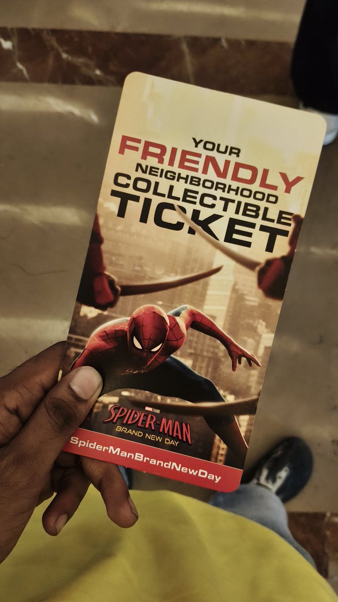 utxav_d's tweet photo. Watched #SpidermanBrandNewDay at PXL Mani Square Kolkata on FLAT 3D aspect ratio... 
A solid 4/5 watch for me...

Thank you for the collectible ticket and the poster ❤️ https://t.co/mPNFcFSX2a