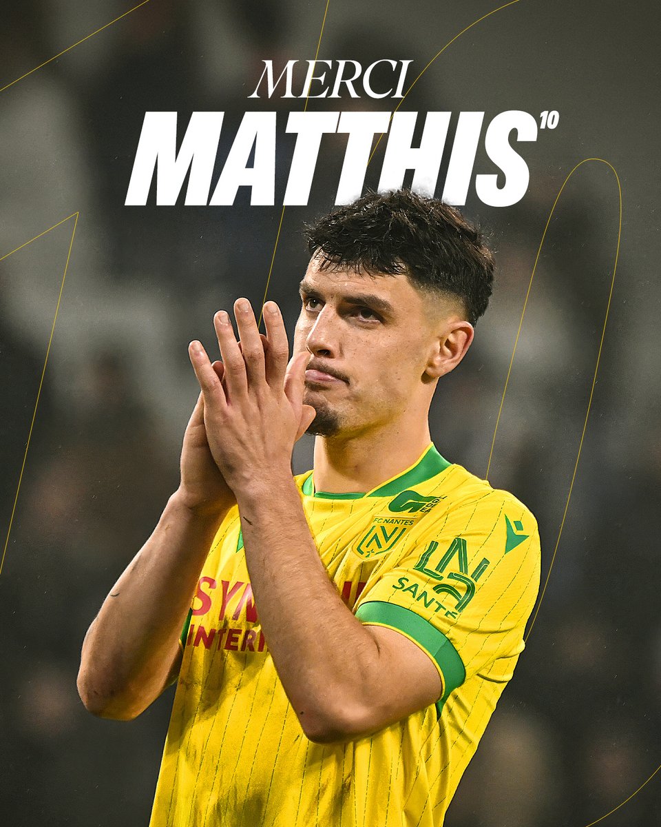 FCNantes's tweet photo. ﹅ Merci Matthis. 

Après trois saisons sous les couleurs nantaises, le jeune attaquant de 23 ans a décidé de rejoindre l’AS Monaco. Le FC Nantes, le Club de la Principauté et le joueur se sont accordés pour un transfert définitif.

Le FC Nantes tient à remercier Matthis pour ces années en Jaune et Vert, et lui souhaite le meilleur pour la suite !