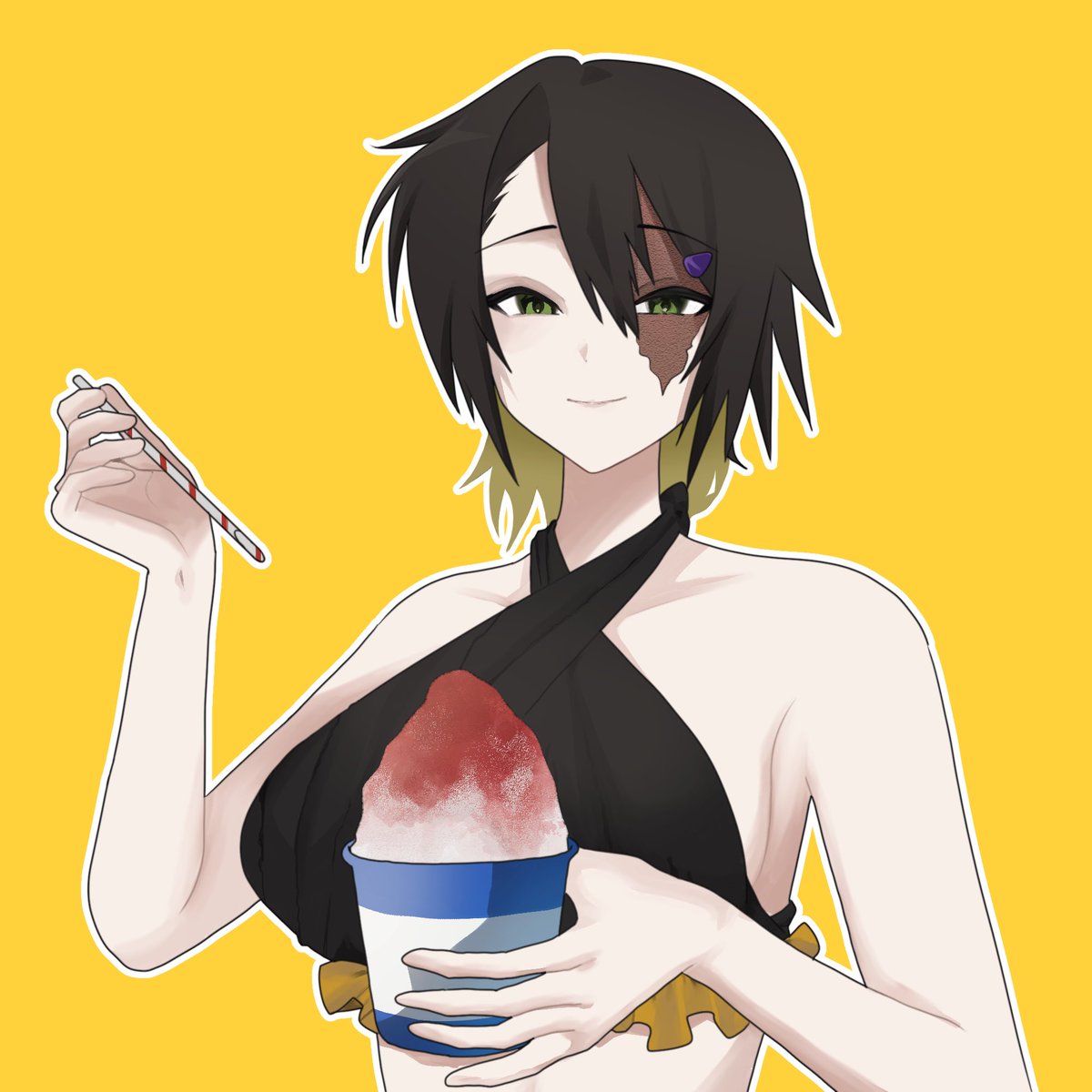 r_o_kooy's tweet photo. 出品者：BEYOND 様
商品名：ワンコインイラスト依頼(500円) https://t.co/ypwMioQy4J #つなぐ

BEYOND様に水着衣装のOCをご依頼させて頂きました✨️
表情といい体のラインといいとっても美しく仕立てていただけてとても幸せです😻 https://t.co/fmjoJ7CwM4