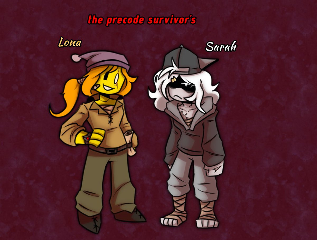 Lexnour_99's tweet photo. And here is my pillar chase survivor OC's 

They were from precode but after that realm started to fall apart they went to recode 

(they don't know how they got there) https://t.co/OKoQQ6cV8e