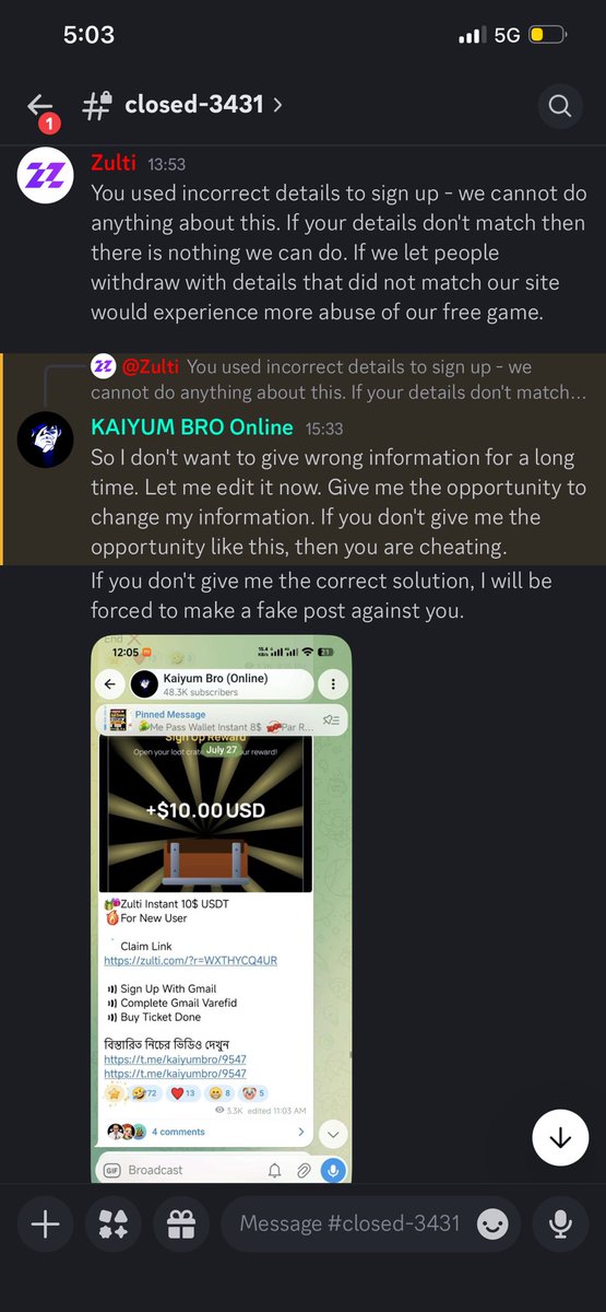 zulticom's tweet photo. We offer a free to play lottery game and people are still unhappy! 

If you don’t pass KYC you don’t get your withdrawal! 

Not hard to understand. https://t.co/27kEtz9L87