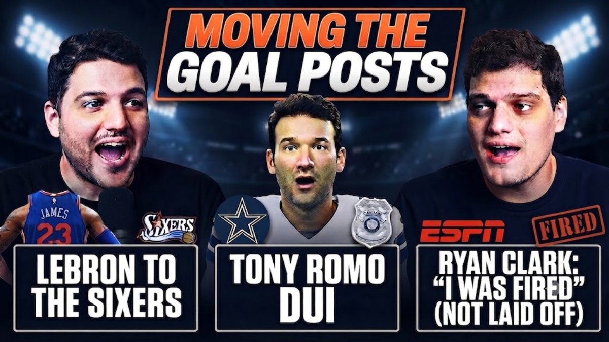 mtgpetb's tweet photo. LIVE IN 30 MINUTES: Episode 123 of MTGP on @ETBnetwork with @nickdimart & @nmorgasenradio (in place for Johnny Montalbano)
- @KingJames joining @sixers
- @tonyromo DUI
- @Realrclark25: "I wasn't laid off. I was fired."
LIVE SHOW: https://t.co/XYbvHe5H4H
#LebronJames #TonyRomo #ESPNlayoffs