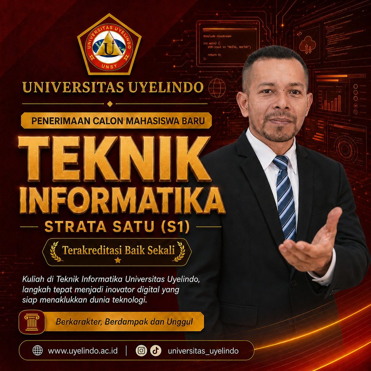 StikomU's tweet photo. Prodi Terakreditasi Baik Sekali #uyelindo #univuyelindo https://t.co/mnTMJPFfKV