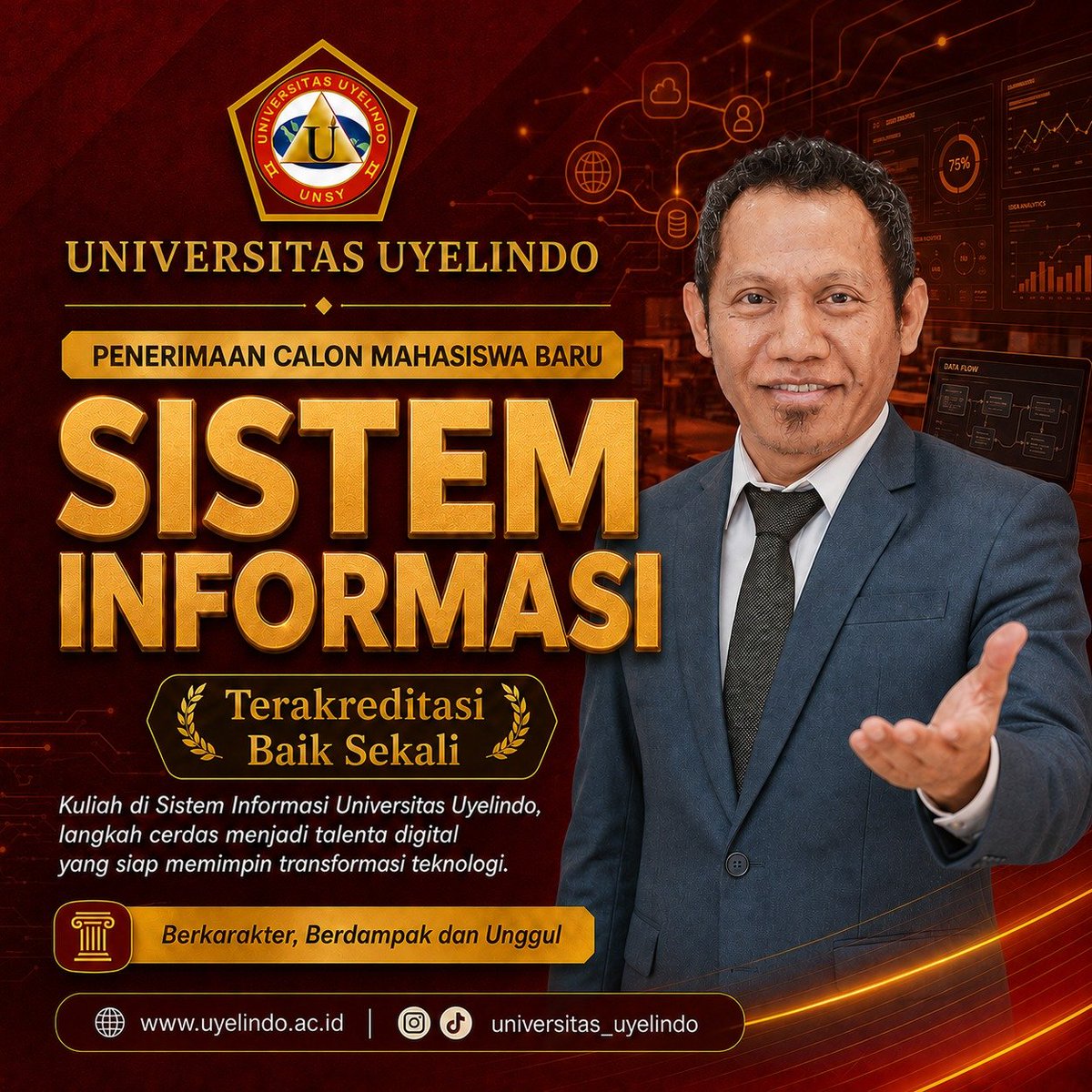 StikomU's tweet photo. Prodi Terakreditasi Baik Sekali #uyelindo #univuyelindo https://t.co/mnTMJPFfKV