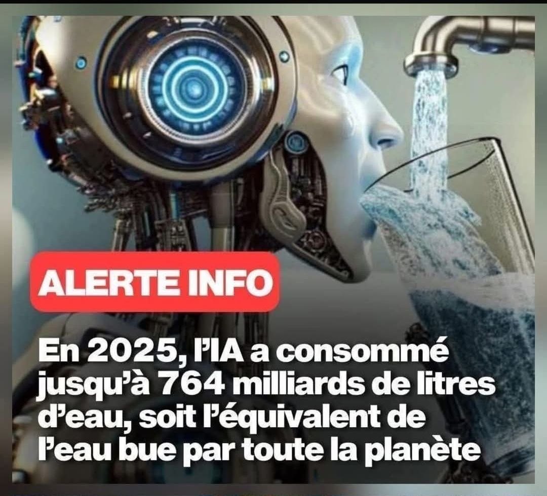 Renardpaty's tweet photo. Précision. L’équivalent de toute l’eau en bouteille consommée sur Terre. 

Mais le problème, c’est nous, et surtout pas les gouvernements et les entreprises … https://t.co/InlPhTYSEV
