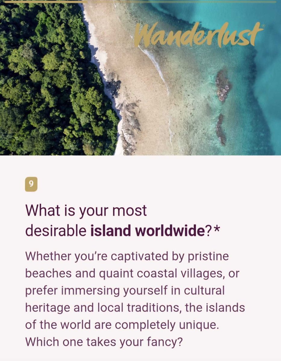 RepPlusUK's tweet photo. 🌴 Please support Saint Helena in the Wanderlust Reader Travel Awards 2026!

Our client has been nominated in the Most Desirable Island Worldwide category. 🏝️

🗳️ Vote here: https://t.co/VasE764lXo

Every vote counts—thank you! 💙

#StHelena #RepPlusClient https://t.co/yJvyZfaXjL