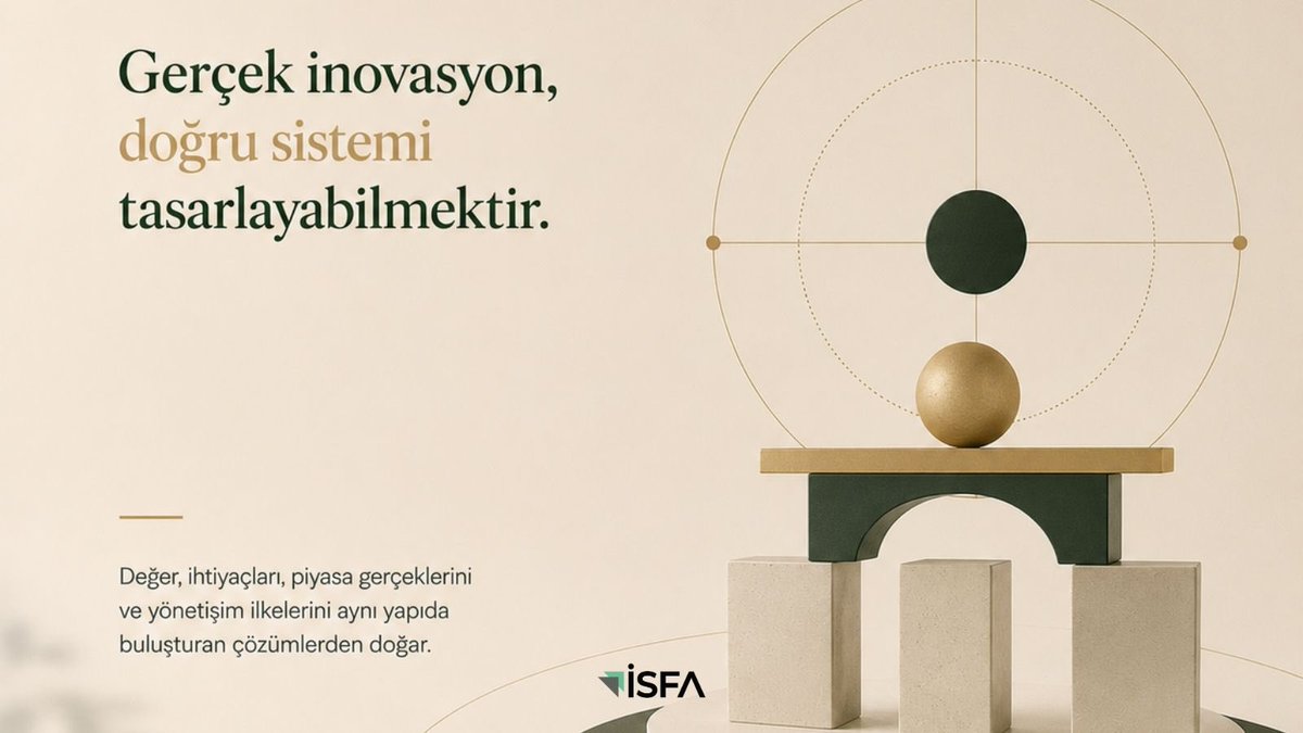 isfaconsultancy's tweet photo. İnovasyon, yeni görünmek değildir.

Gerçek yenilik, daha doğru çalışan sistemler kurabilmektir.

#Finansalİnovasyon #İSFA https://t.co/iUrB6AaLMf