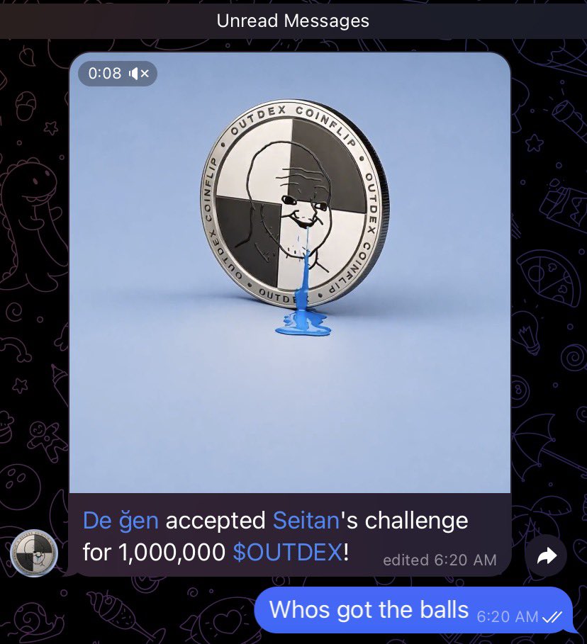 theoutdex's tweet photo. Who’s gonna do the first 1M $Outdex Coinflip 👀 https://t.co/RPL3u5h3o9