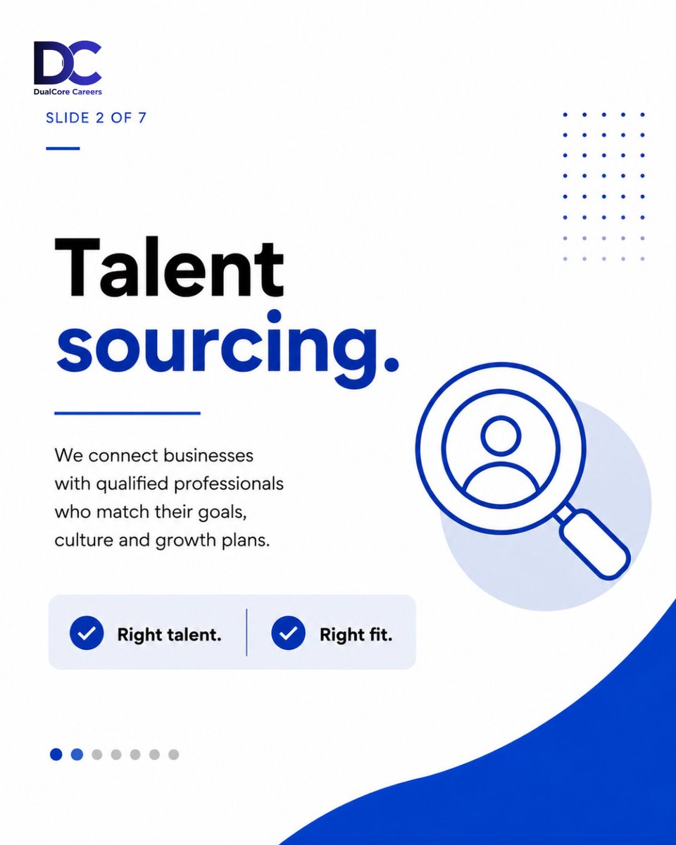 DualcoreCareers's tweet photo. More than recruiters. 

DualCore Careers connects top talent with the right opportunities and helps businesses hire smarter.

What's your biggest career or hiring goal? 
#DualCoreCareers #Recruitment #CareerGrowth https://t.co/4DKerPw2Ky