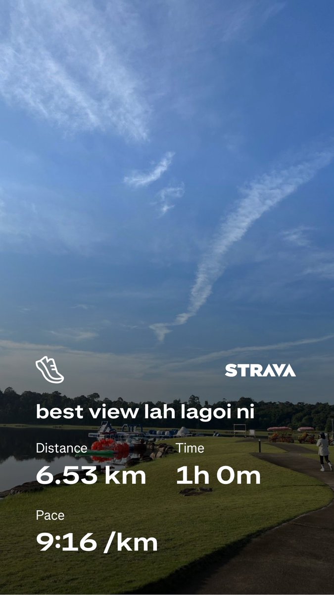 mustiqka's tweet photo. next weeknyaaaa

menamatkan danau lagoi loop!?!?! hell no nyesel bgt baru lari kesini pas mau resign(?) feels like kalo gue tau dr awal maybe tiap bulan lari kesini

and also ini larinya kesiangan haha br mulai jam 8 kurang☀️☀️☀️☀️☀️ https://t.co/ijQfp4xk4v