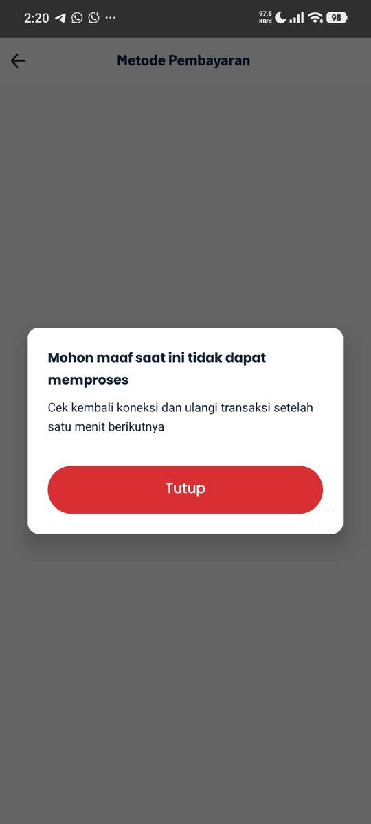 wahyu_rc's tweet photo. @Telkomsel Gagal terus setiap mau beli paket internet https://t.co/pGhKjs614d