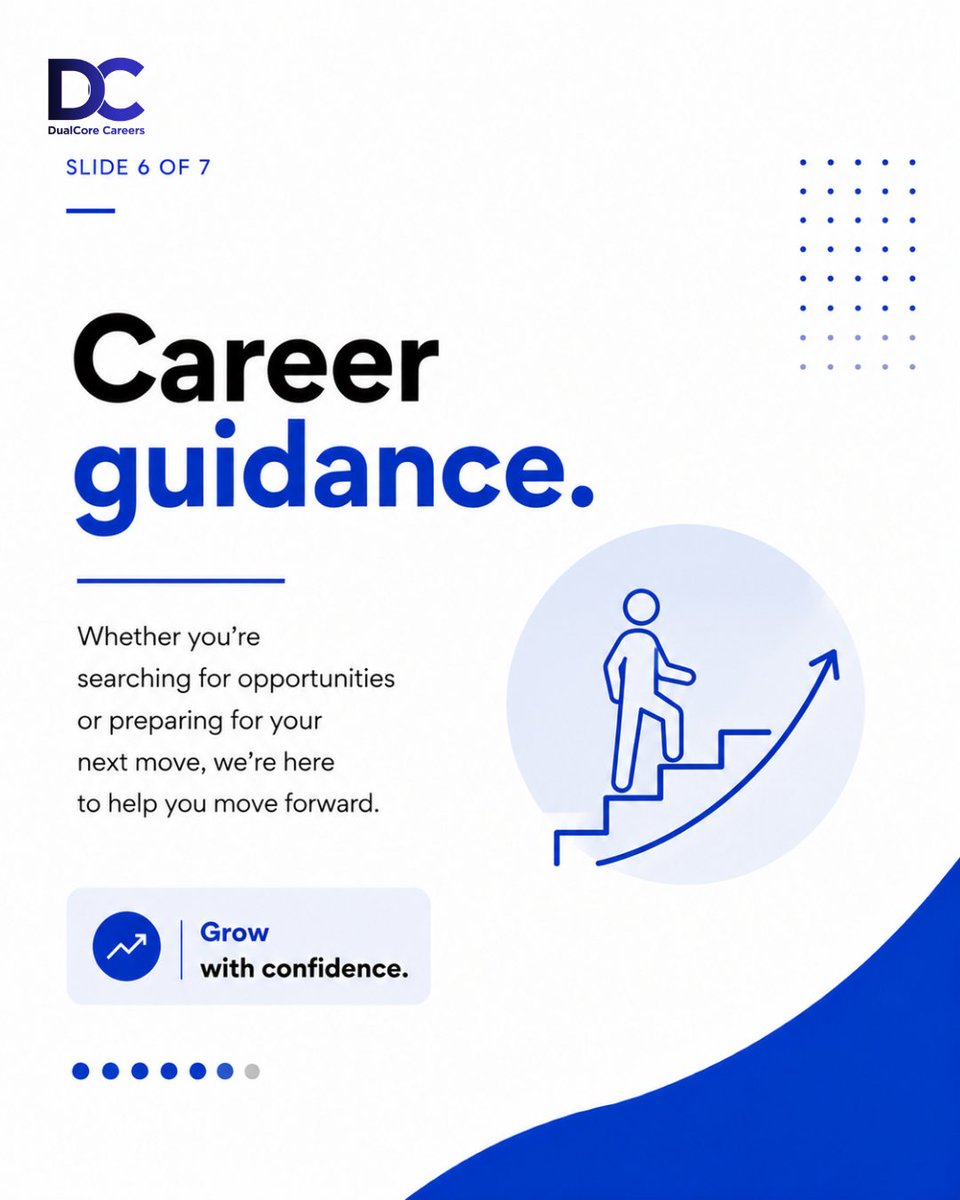 DualcoreCareers's tweet photo. We are more than recruiters. 

At DualCore Careers, we connect top talent with the right opportunities and help businesses hire smarter.

What's your biggest hiring or career goal? Tell us below! 

#DualCoreCareers #Recruitment #CareerGrowth #HiringSmarter #TalentAcquisition https://t.co/OUCwI0O4cA