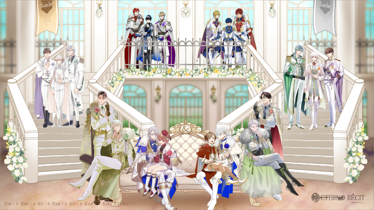 ETERNO_RECIT's tweet photo. 「＆arche」POP UP STORE～5th Anniversary～
イベント開催を記念して描き下ろされた新規イラストをご紹介!!
「最推しの義兄を愛でるため、長生きします！」
「毒を喰らわば皿まで」
「異世界でのおれへの評価がおかしいんだが」
「巻き添えで異世界召喚されたおれは、最強騎士団に拾われる」
の4作品から選ばれたキャラクター10名が、キャラクター原案イラストレーター＆コミカライズ担当の8名によって、バラのコサージュをあしらった特別衣装を身に纏った姿で登場!!
詳細はコチラ↓

https://t.co/Hex0jiiqPi
#アンダルシュ #アルファポリス