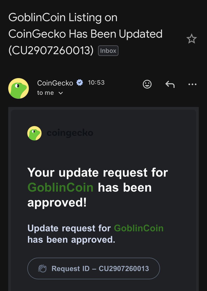 degenimpala's tweet photo. CTO has been approved on Coingecko https://t.co/hzBV0BVfeS