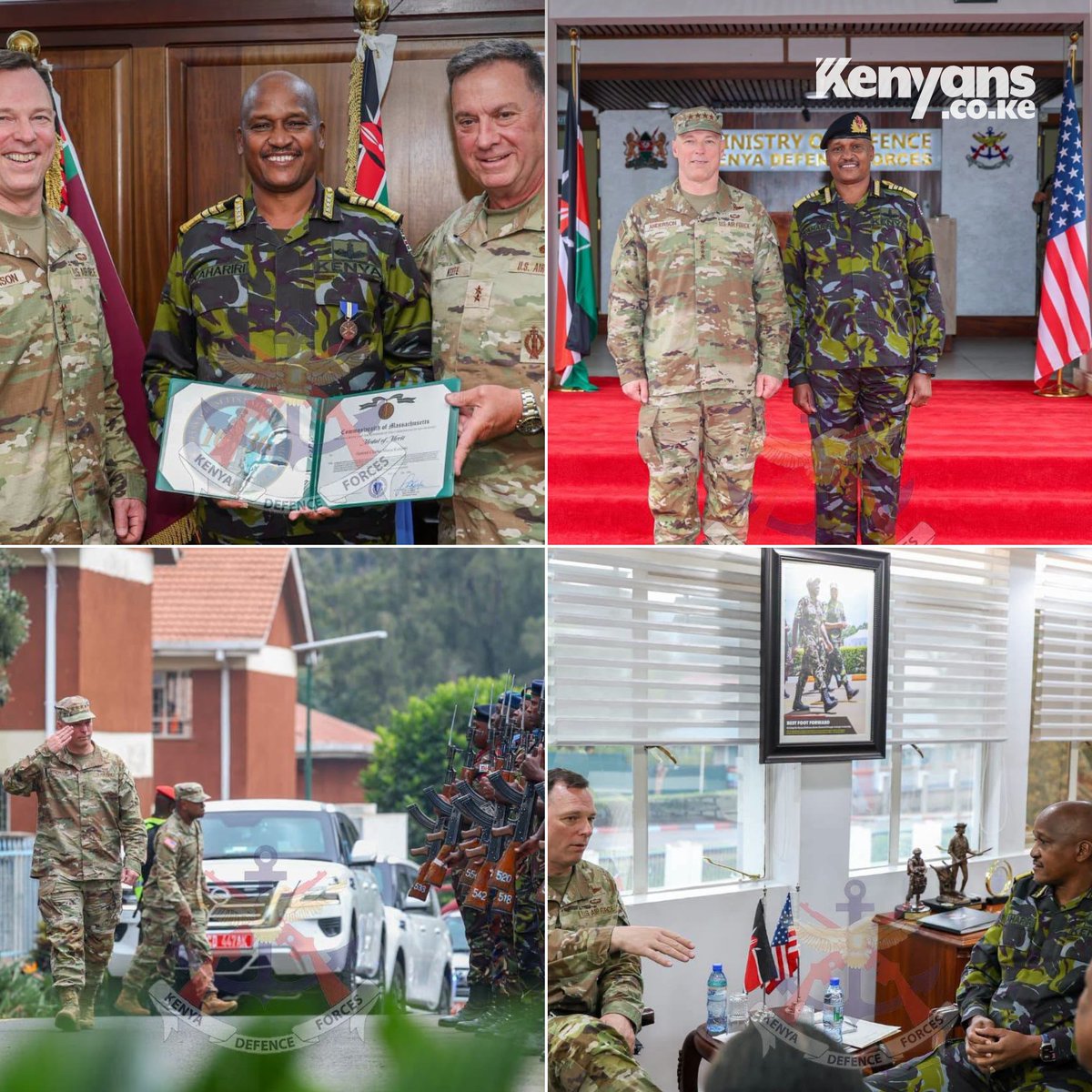 Kenyans's tweet photo. CDF Kahariri hosts high-level U.S. delegation, led by United States Africa Command (USAFRICOM), General Dagvin Anderson https://t.co/M8CrzHSowX