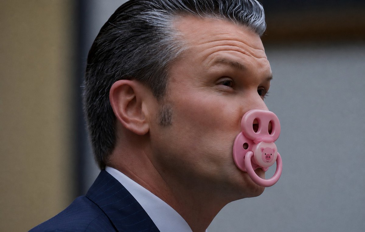 iziarhaz's tweet photo. @SecWar @USWPColby @SeanParnellASW Don't forget your pacifier #pigseth #pig #pacifier #piglet
Because
#Milkovsky can't #breastfeed you
Since you are a #pig
And milkovsky is a #donkey
So
#Different species
But #similar too https://t.co/lwBeF0Isy7