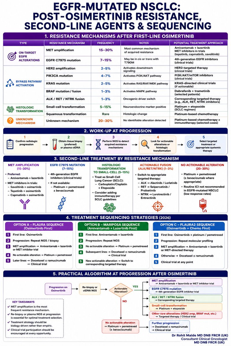 roxboxfix's tweet photo. 1st Line EGFR +  mNSCLC Rx options
Thinking beyond Flaura

Resistance Mechanisms 

2nd Line Rx Options

Sequencing Evolving
More options evolving https://t.co/ksGkJ8qIOu