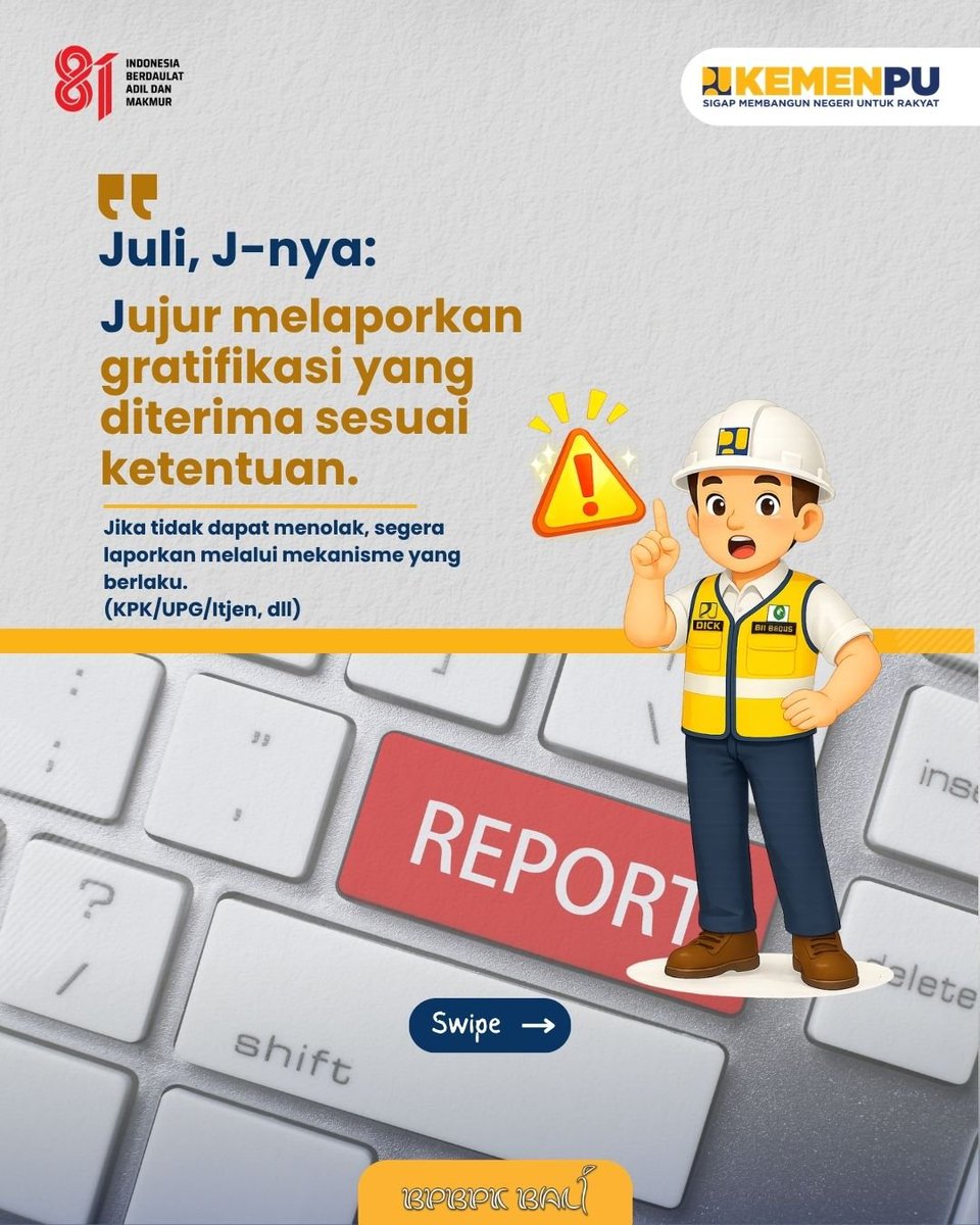 pu_ck_bali's tweet photo. Halo Semeton BPBPK Bali!

Nggak kerasa, Juli udah mau berakhir nih!  👋

Sebelum ganti bulan, yuk cek lagi... udah "J" belum? https://t.co/rsALbjMsFz