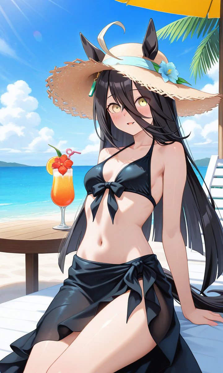 hinohinon0409's tweet photo. 7月31日(金)朝…
おはようございます😊
よろしくお願いします(*´ω｀*)
本日はビーチの日です…。
かっふぇとビーチでのんびりです…。
可愛いなぁ…かっふぇ…💕
推しが増える増える🥹
#AIart #マンハッタンカフェ #ビーチの日 #ウマ娘プリティーダービー https://t.co/Hop4C1Yi0b