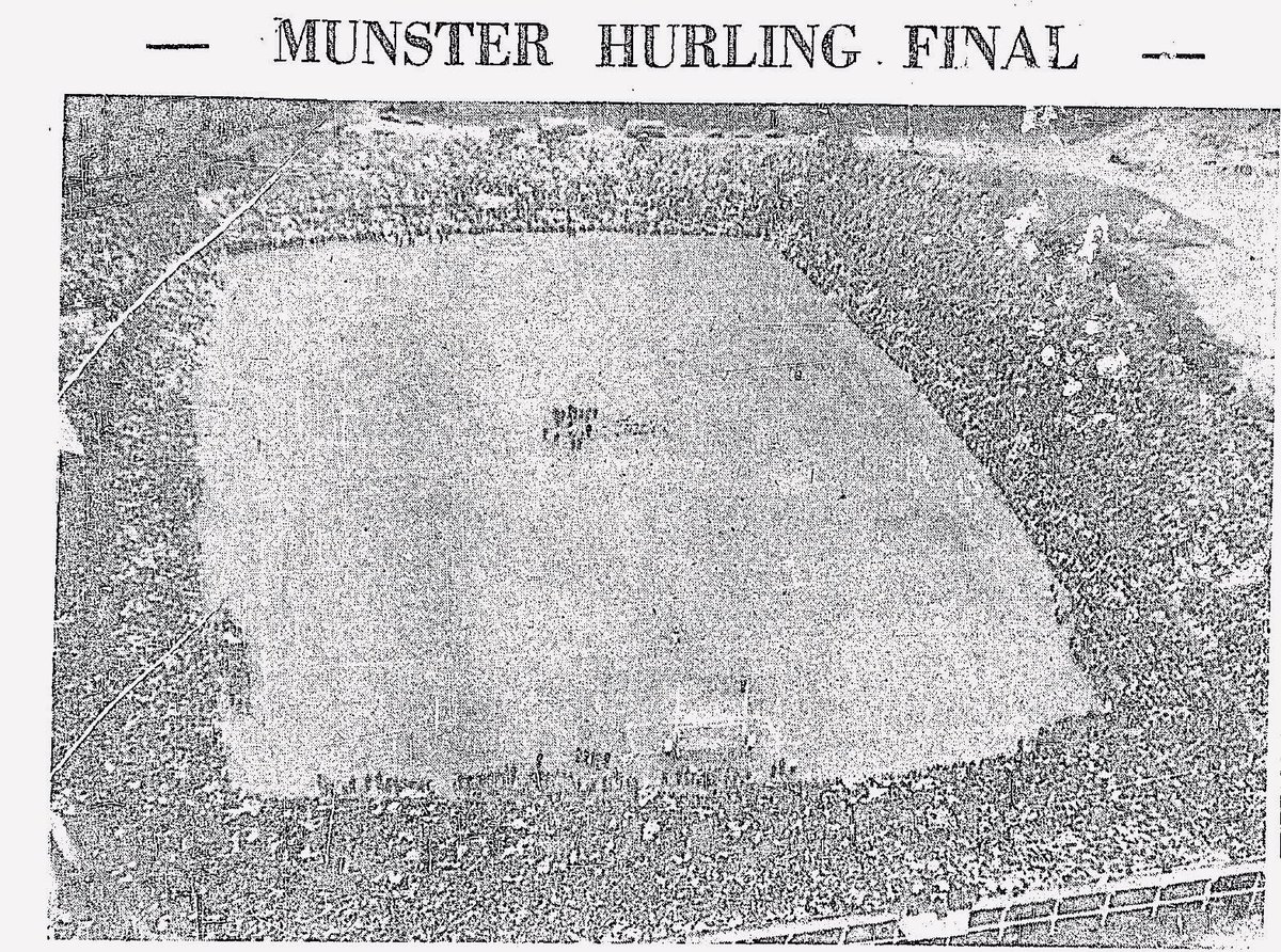 LimerickFanPage's tweet photo. ON THIS DAY : 65 Years Ago
On 30 July 1961, the Gaelic Grounds hosted the Munster Final between Tipp &amp; Cork  before an official record crowd of 62,175. The gates were knocked down before throw-in, with thousands more gaining entry, bringing attendance estimates closer to 70,000 https://t.co/xwaruJK1ZD