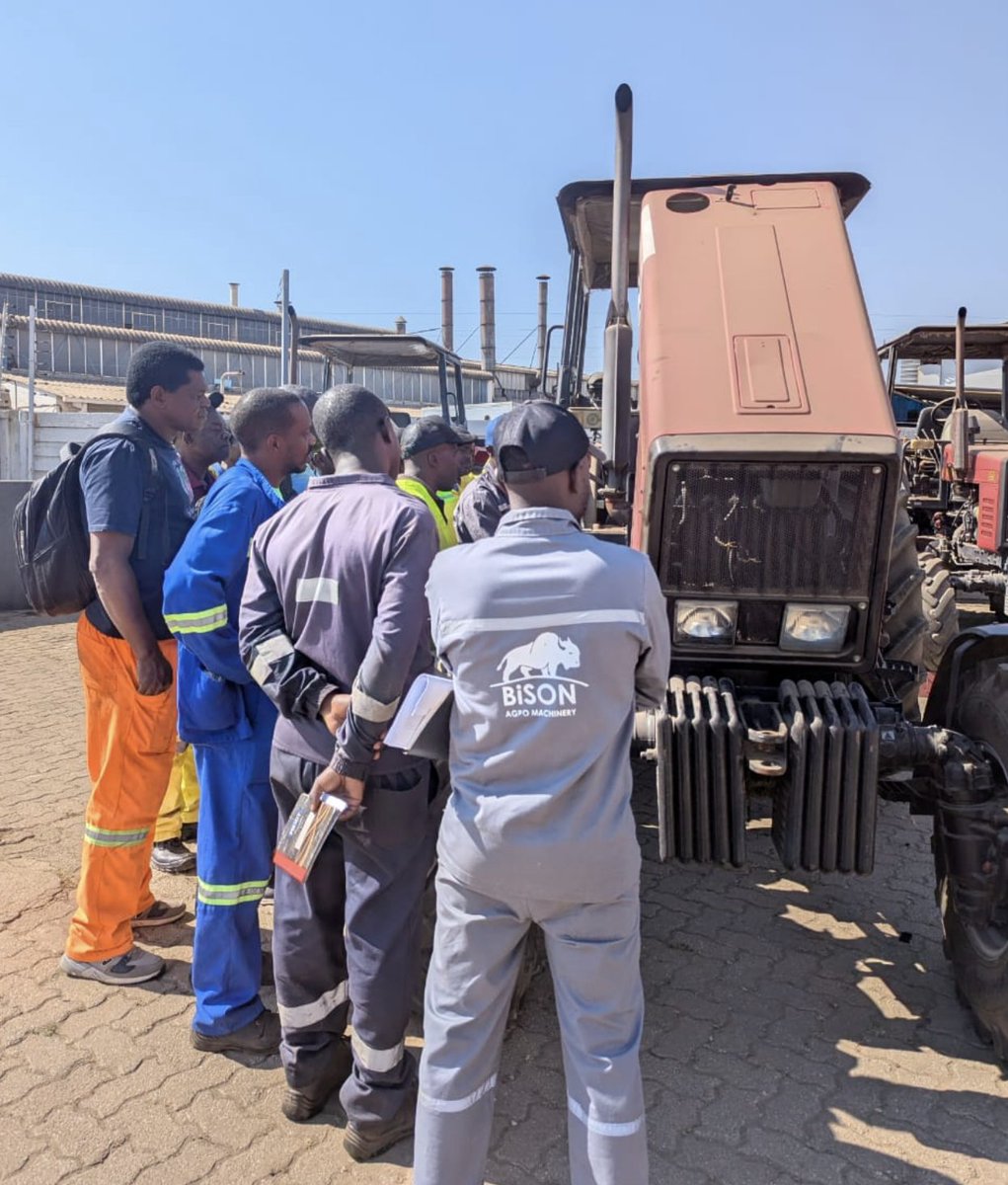 AftradeFZCO's tweet photo. Training continues! Our specialists are sharing hands-on expertise with representatives from the City of Harare, covering agricultural machinery operation, maintenance, and repair to ensure reliable performance and long-term efficiency https://t.co/WozJTFu0rk