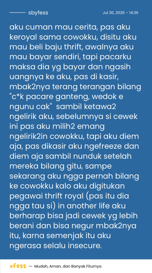 sbyfess's tweet photo. maaf -rek aku numpang cerita, ini udah lama aku pendem, semoga di kehidupan selanjutnya aku bisa lebih berani dalam negur orang. https://t.co/jZYTbx6x3V