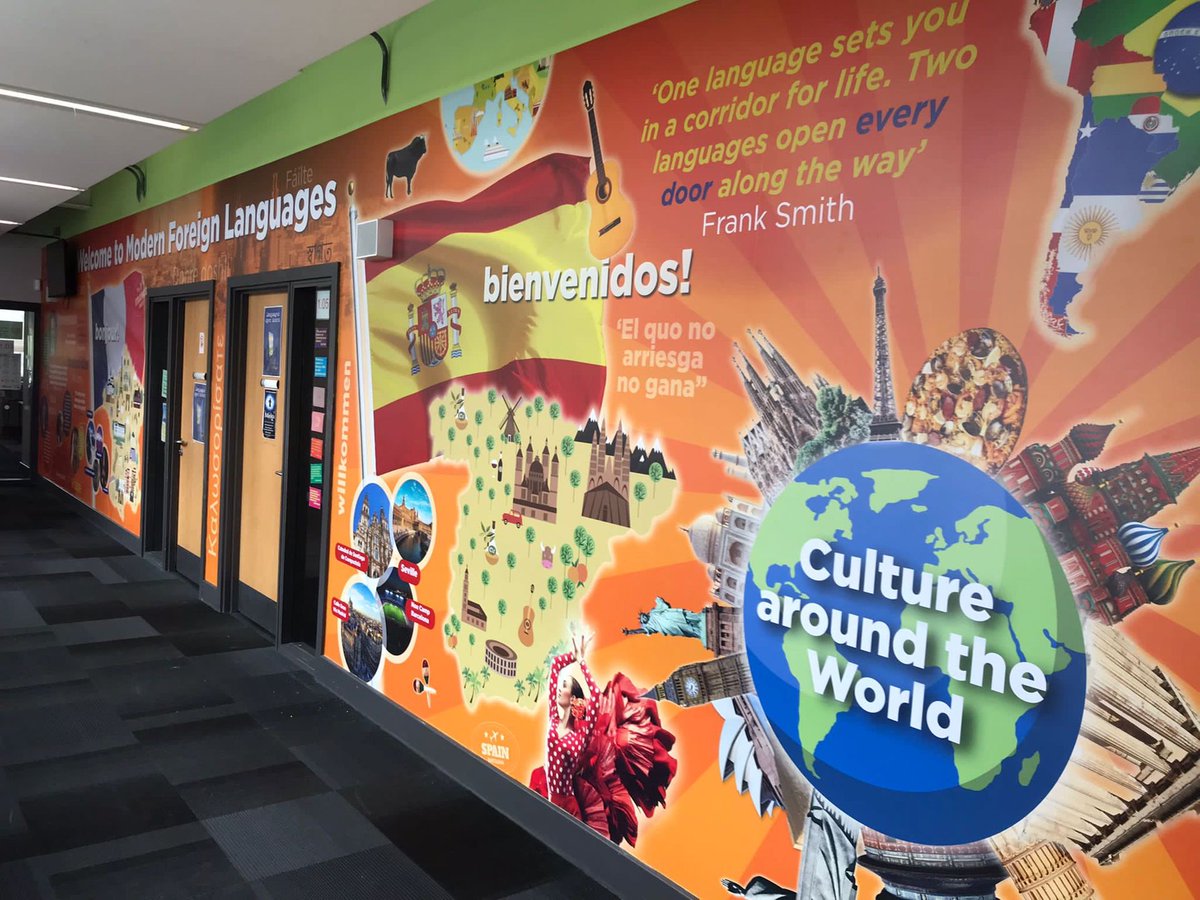 Design4Ed's tweet photo. 🎨 Transform your language department with vibrant, curriculum-rich wall art!
Engaging designs that inspire students &amp; brighten any school corridors.
👉 See more of our work: https://t.co/k5GAik9Rox

#WallArt #DesignForEducation #ModernLanguages https://t.co/HbXrWOK78q