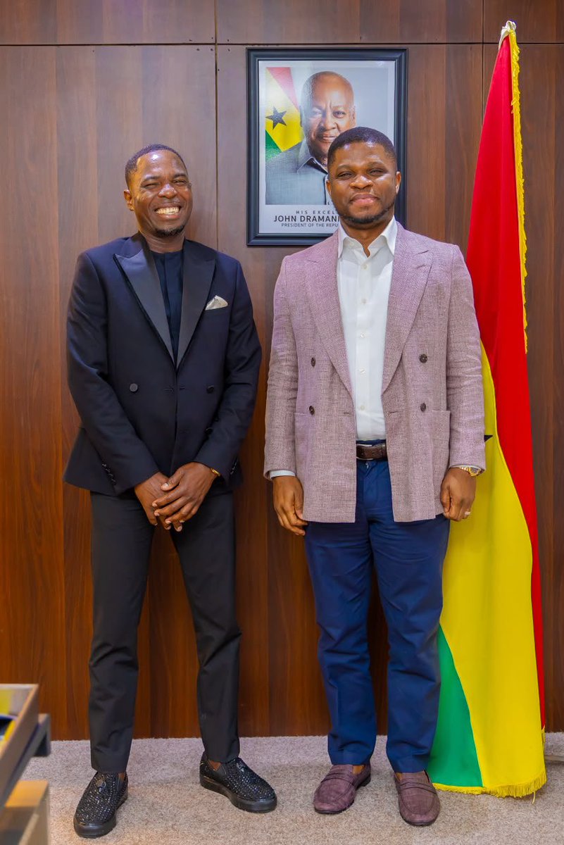 kofigabs's tweet photo. It was an absolute honor and privilege to spend time with the CEO of the Ghana Gold Board, Sammy Gyamfi.

Leadership is not measured by speeches, it is measured by results.

Under his leadership, GoldBod has prioritized formalizing Ghana’s gold trade, combating gold smuggling, promoting responsible sourcing, strengthening the country’s foreign exchange position, and supporting the Bank of Ghana’s gold reserve programme. These efforts are aimed at protecting one of Ghana’s greatest national assets and contributing to a stronger economy.

Every Ghanaian who desires a stronger cedi, a more resilient economy, and greater value from our natural resources should appreciate leaders who are willing to take on such responsibility.

Thank you, Sammy Gyamfi, for your service, your leadership, and your commitment to Ghana’s economic transformation. May God continue to grant you wisdom, strength, and the courage to serve our nation with excellence.

🇬🇭 The work continues. The future of Ghana is built by those who choose service over self. May God bless our homeland Ghana.