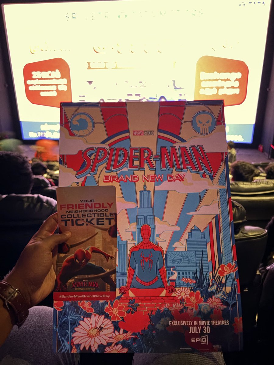 ramprasath2001's tweet photo. (1/2)

Swinging into the ultimate cinematic experience!

#Spiderman in #EPIQ 

@vetriesquare @epiqcinema @SonyPicsIndia

#EPIQSelfieWithSpiderMan #SpiderManInEPIQ #VetriESquare #SpiderManBrandNewDay #ExperienceInEPIQ #Active3D https://t.co/VKTPL7y94x
