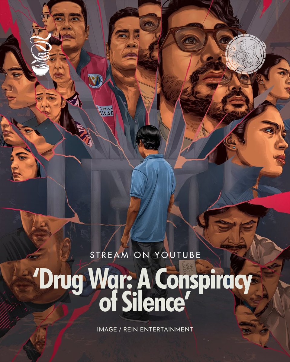 sinegangdotph's tweet photo. SILENCE HAS A COST.

'Drug War: A Conspiracy of Silence' is now streaming on the Rein Entertainment YouTube channel!

This six-part drama series directed by Shugo Praico is set in the prime years of Duterte's regime and follows a priest and police officer in the aftermath of the death of a young drug war victim. Ian Veneracion, Jane Oineza, Harvey Bautista, John Arcilla, Lotlot De Leon, Romnick Sarmenta, Yayo Aguila, Joem Bascon, Ryan Eigenmann, and Gabby Padilla star.