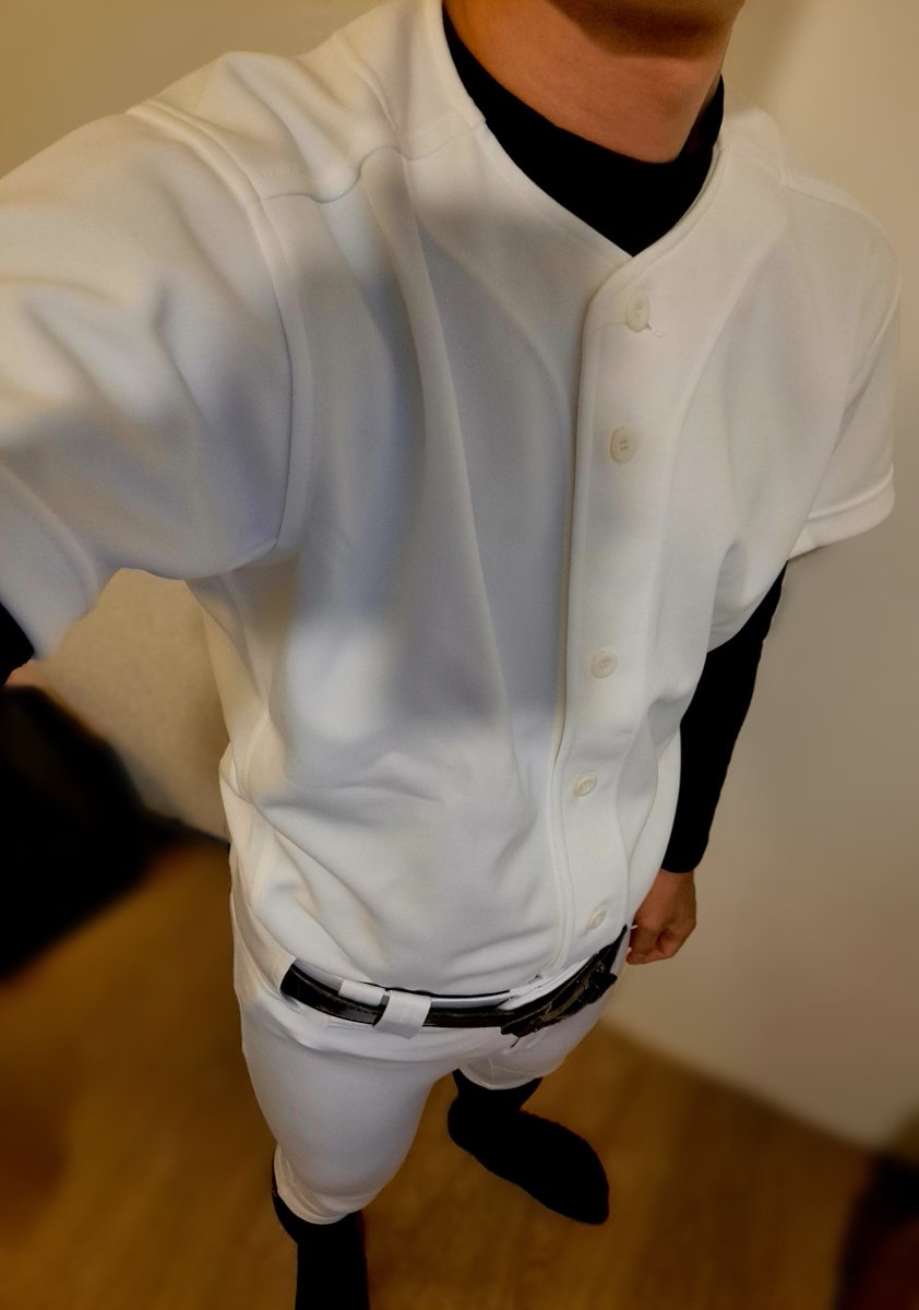 jxsocks's tweet photo. 棒球服ver.
穿球衣的日常
有一樣喜歡棒球裝的嗎
#棒球裝 #野球ユニ https://t.co/PbenhZjqK1