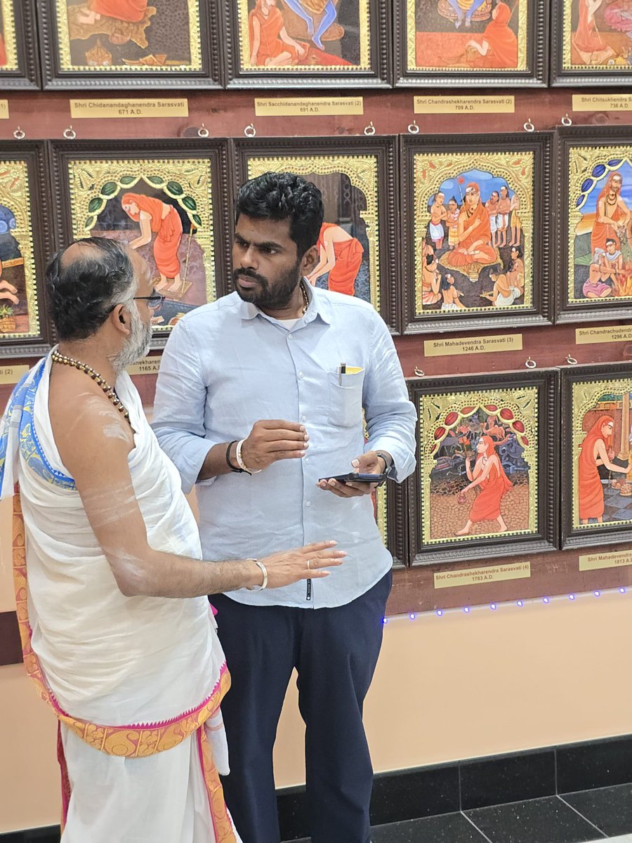 arvinth_e's tweet photo. Thalaivar @annamalai_k at ‘Namma Periava Kovil’ at NewJersey. 
He was awestruck by The Temple, The Founders and the Devotees. https://t.co/KzFnYeFQyN