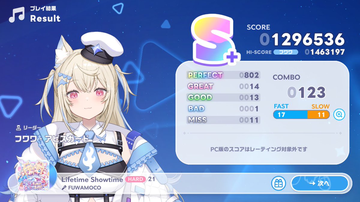 kingkuma3's tweet photo. Steam版『D』と『K』だけでNormalで100万を一通り達成して
試しにHardの一番レベル低い15挑戦したら意外といけてしまって
調子乗ってLv21やったらクッソ空振りしてわろた
ここだけ『J』叩いて乗り切って
1時間くらい格闘してどうにか致命傷でクリアしたけどちゃんと音ゲーしてるのすげえ #ホロドリ https://t.co/YYHUckFvL1