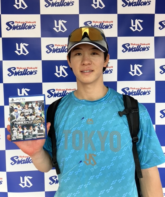 レア】ヤクルトスワローズ 2026 クルーユニホーム 内山壮真 L ミント