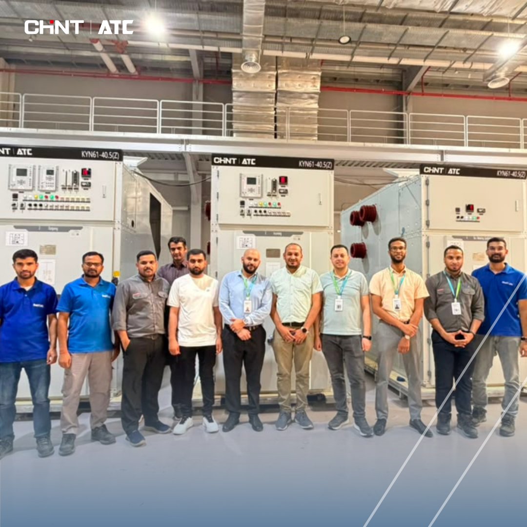 ChintArabian's tweet photo. We were pleased to welcome one of our valued customers to #ChintAtc for the successful Factory Acceptance Test (FAT) of our 40.5 kV AIS Medium Voltage #Switchgear.
Delivering reliable, high-quality power solutions that meet the highest industry standards. https://t.co/W3tQZ7wz2U