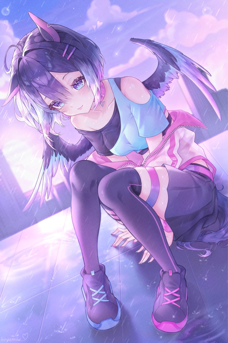 Hoyamiwi's tweet photo. 💜🌧️ https://t.co/njVF5IufGH